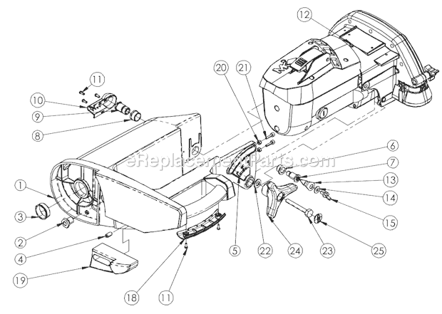 Assy Cutting Head Diagram and Parts List for TX3  Barranca Diamond Tile Saw